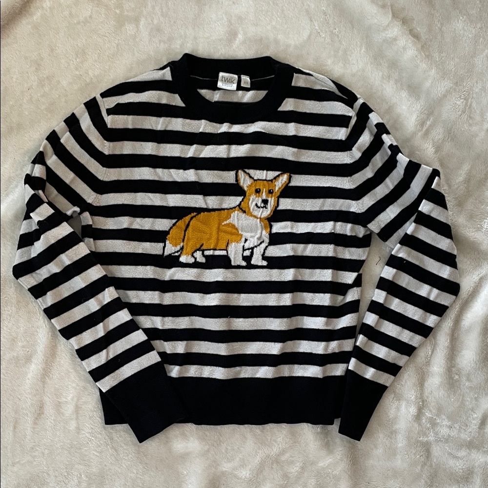 Simons Black and White Striped Sweater - Picture 7 of 7